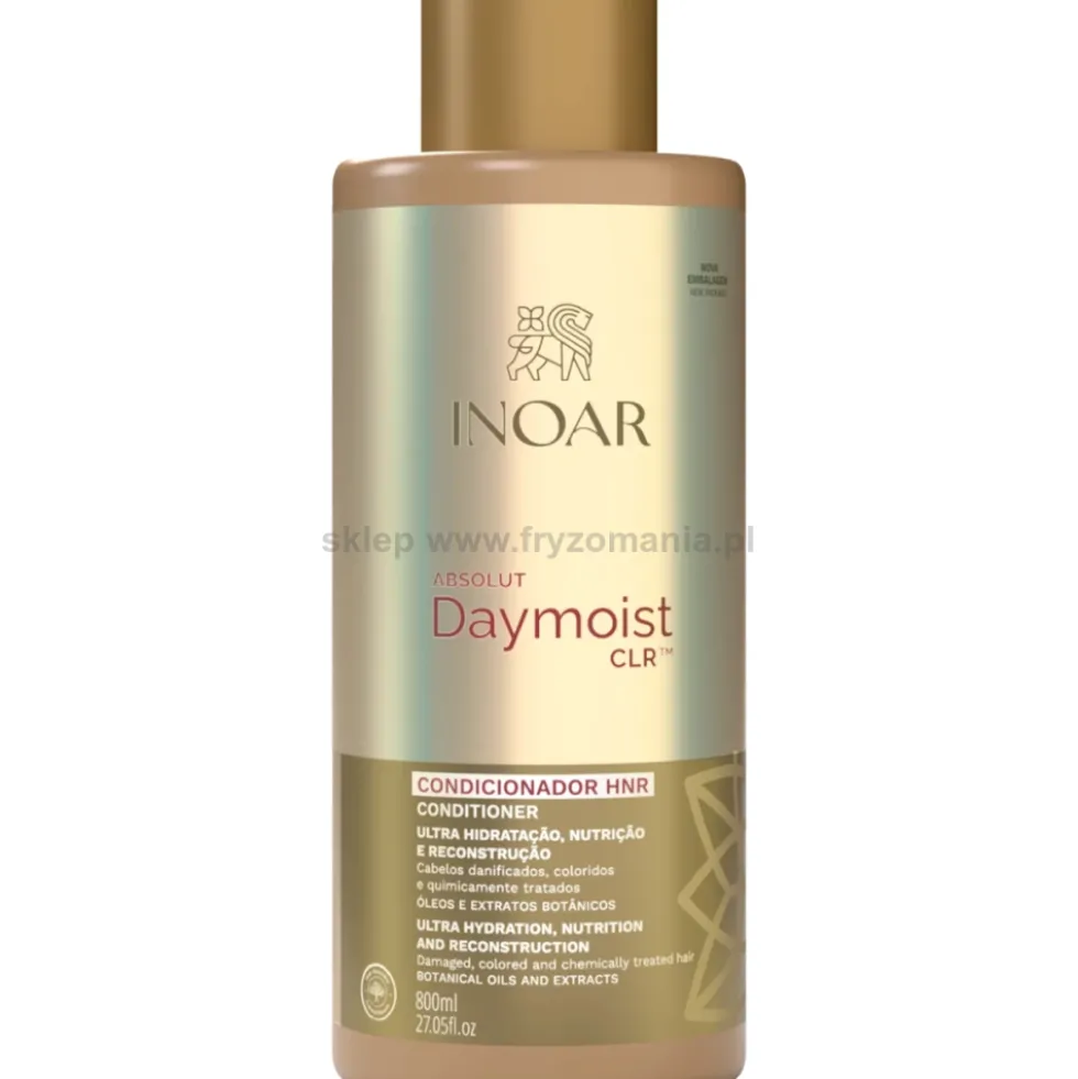 Inoar Absolut Daymoist CLR Odżywka nawilżająca do włosów suchych i zniszczonych 800ml