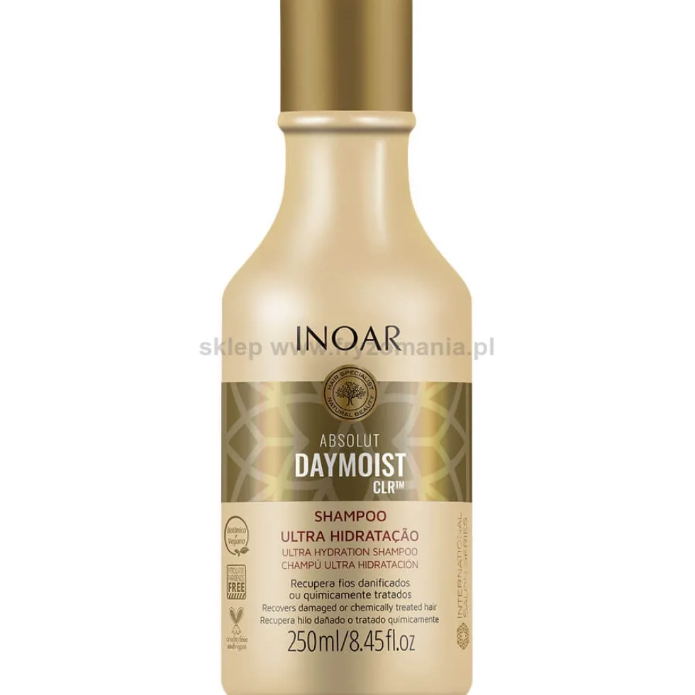 Inoar Absolut Daymoist CLR Szampon nawilżający do włosów suchych 250ml