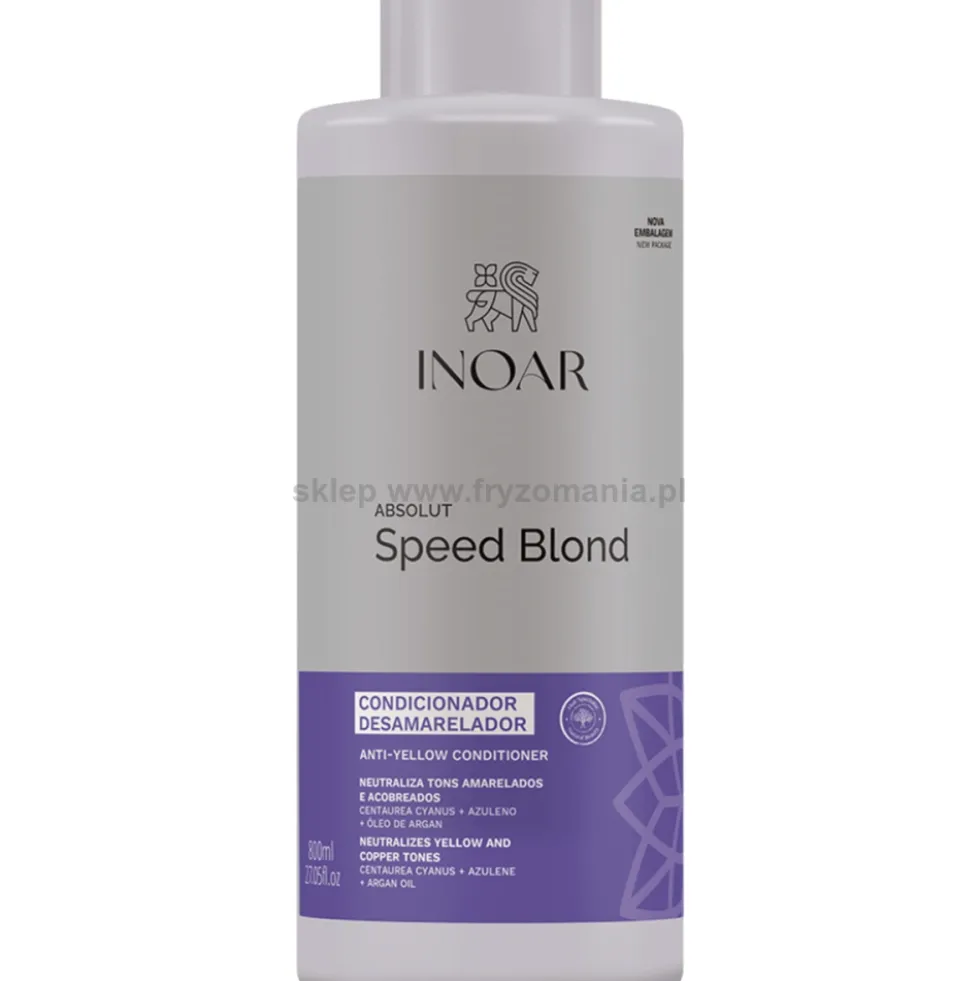 Inoar Absolut Speed Blond Odżywka do włosów blond, rozjaśnianych i siwych 800ml