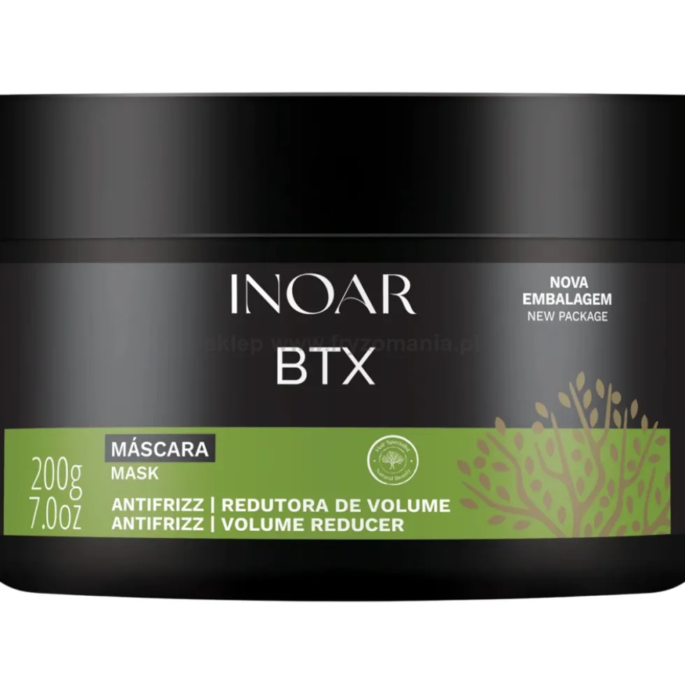 Inoar BTX Maska wygładzająca włosy puszące się, niesforne i suche 200ml