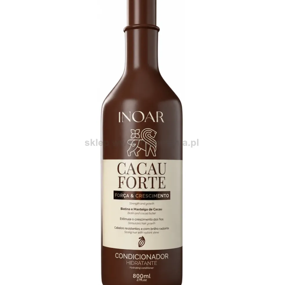 Inoar Cacau Forte Odżywka wzmacniająca włosy z biotyną 800ml