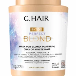 Inoar G.Hair B-Tox Perfect Blond Maska, botoks do włosów blond, rozjaśnianych i siwych 1000g