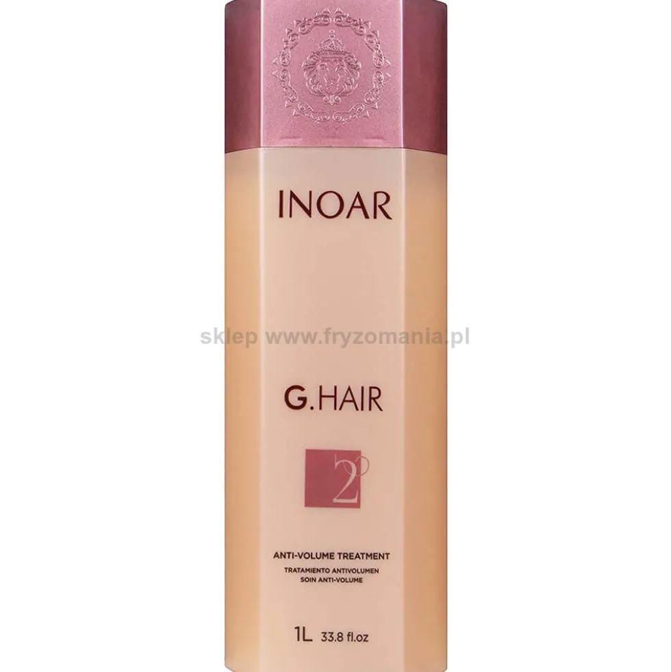 Inoar G.Hair Zestaw do kuracji keratynowej dla włosów niesfornych i trudnych 3x1000ml