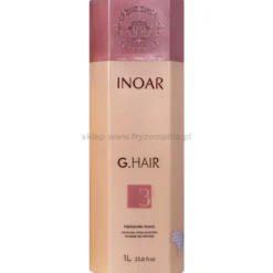 Inoar G.Hair Zestaw do kuracji keratynowej dla włosów niesfornych i trudnych 3x1000ml