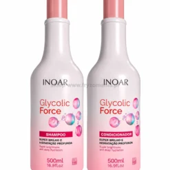 Inoar Glycolic Force Duo - zestaw do regeneracji włosów szampon i odżywka 2x500ml