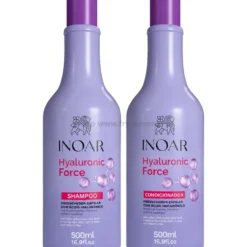 Inoar Hyaluronic Force Duo - zestaw do włosów suchych szampon i odżywka 2x500ml