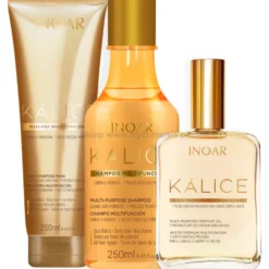 Inoar Kalice - zestaw do włosów osłabionych szampon 250ml, maska 250ml i olejek 100ml