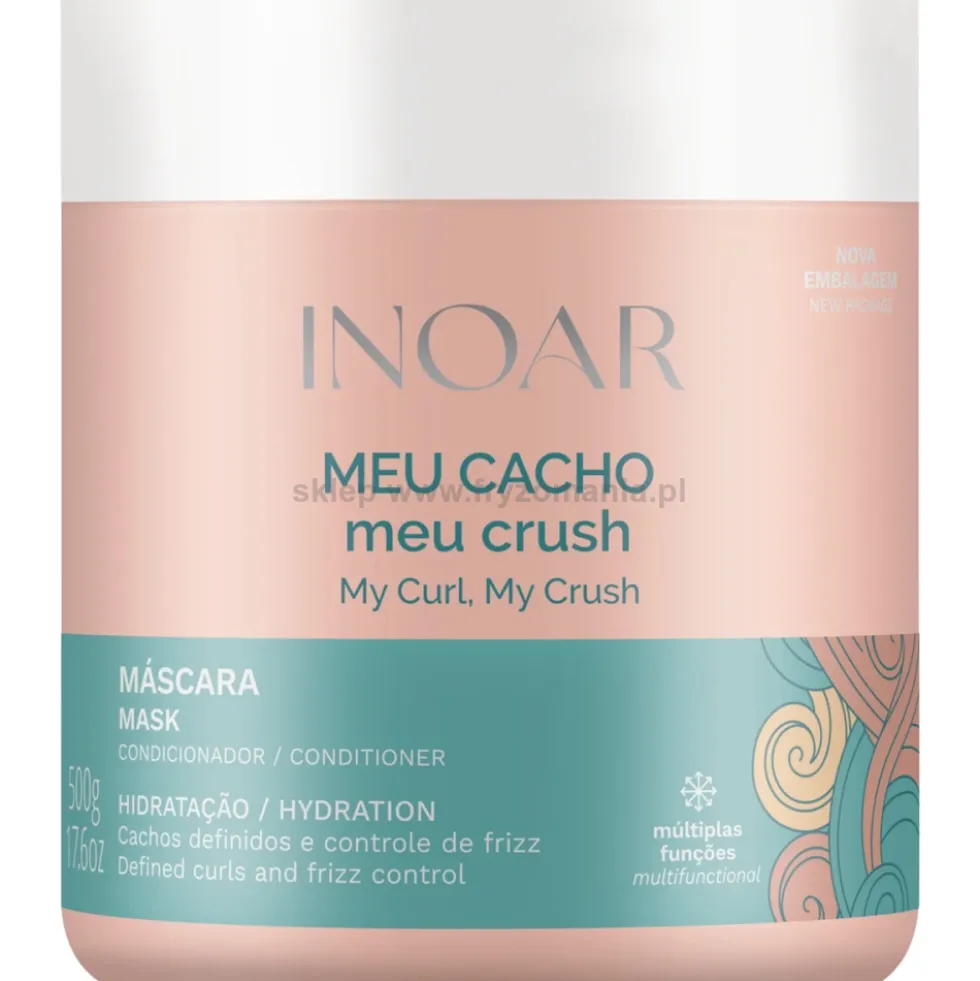 Inoar Meu Cacho Meu Crush Maska do włosów kręconych 500ml