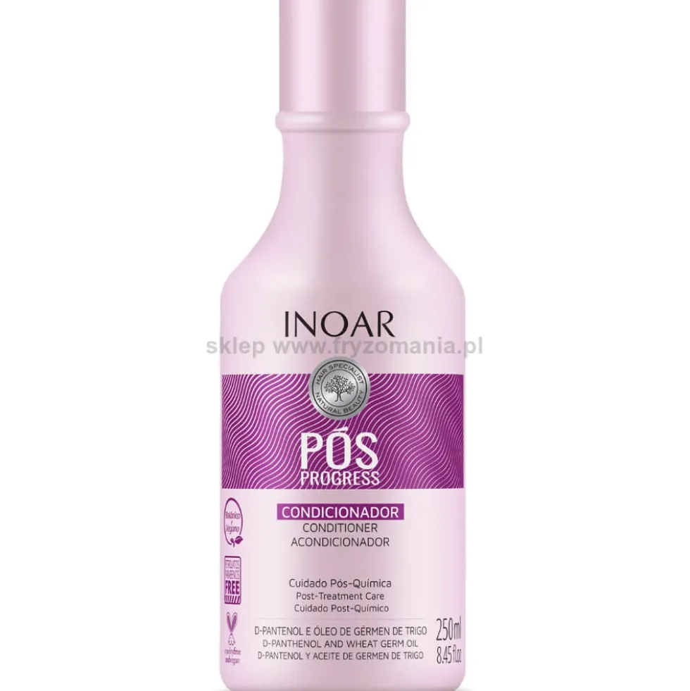 Inoar Pos Progress Duo Pack zestaw po keratynowym prostowaniu włosów 2x250ml