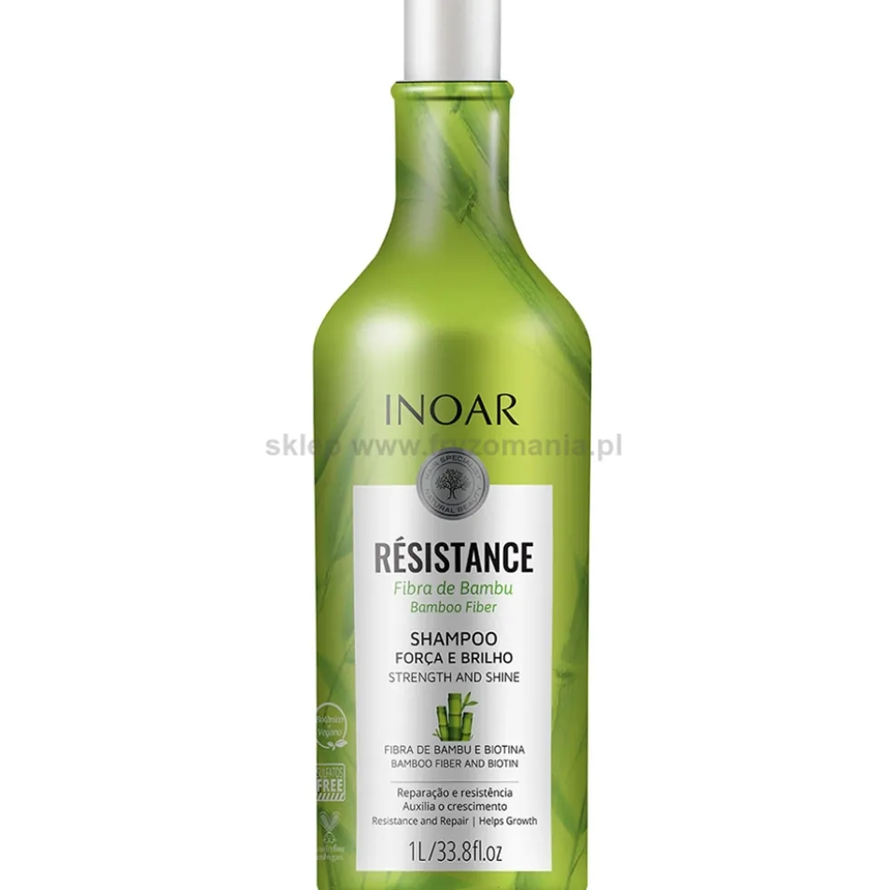 Inoar Resistance Bambu Szampon do włosów kruchych i łamliwych 1000ml