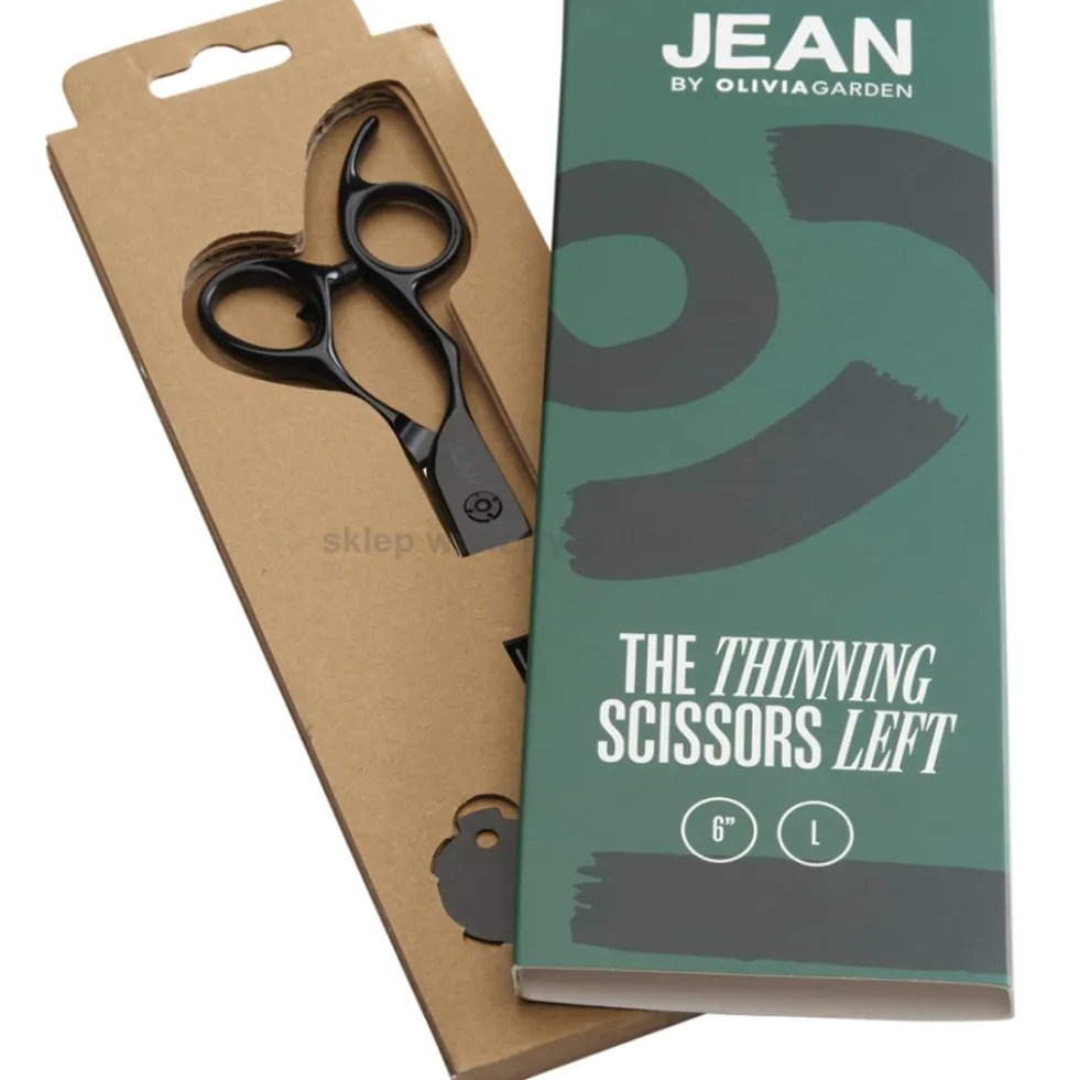 Jean by Olivia Garden Left Degażówki fryzjerskie jednostronne dla leworęcznych 6.0"