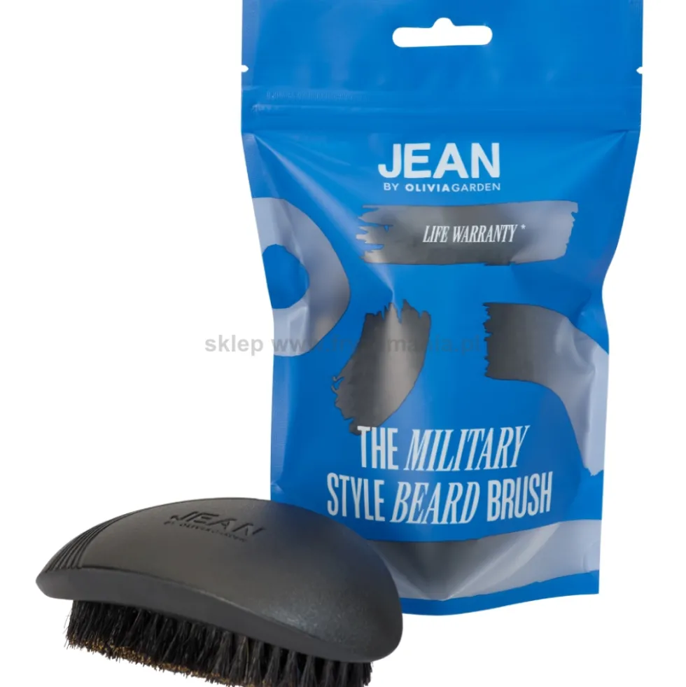 Jean by Olivia Garden Military Szczotka do brody z włosiem z dzika