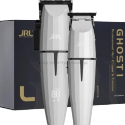 JRL Ghost 1 Onyx 2020CBW/TBW - zestaw maszynka i trymer do włosów, biały