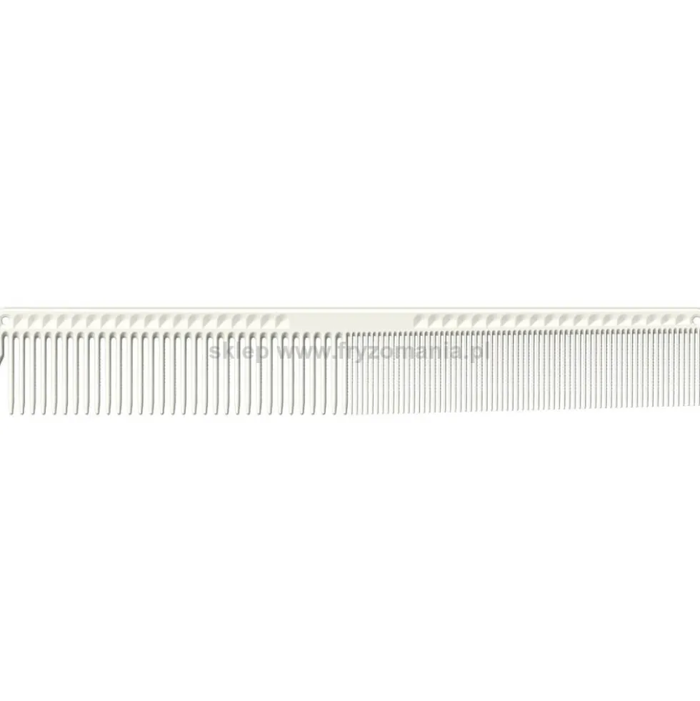 JRL J304 Grzebień do włosów antystatyczny rozmiar 7.4" biały