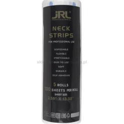 JRL Neck Strips Kołnierzyki fryzjerskie 5x100szt., białe lub czarne