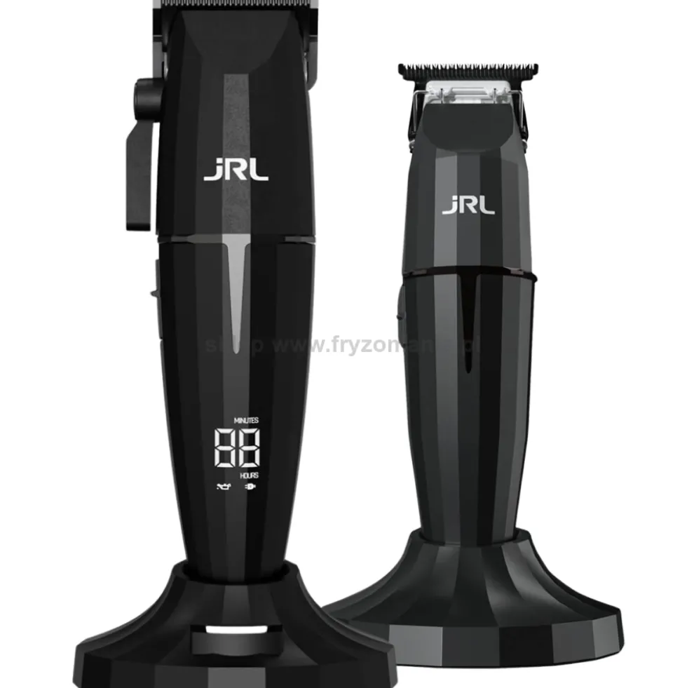 JRL Onyx 2020CB / 2020TB - zestaw maszynka i trymer + stacje ładujące, kolor czarny
