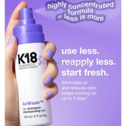 K18 AirWash Suchy szampon do włosów 118ml