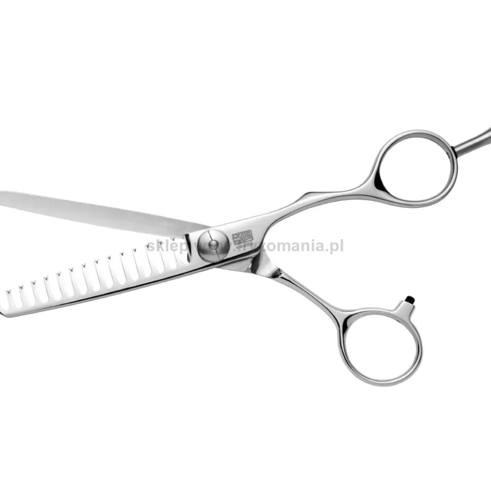 Kasho Design Master, degażówki fryzjerskie offsetowe 15 zębów, typ A, rozmiar 6''