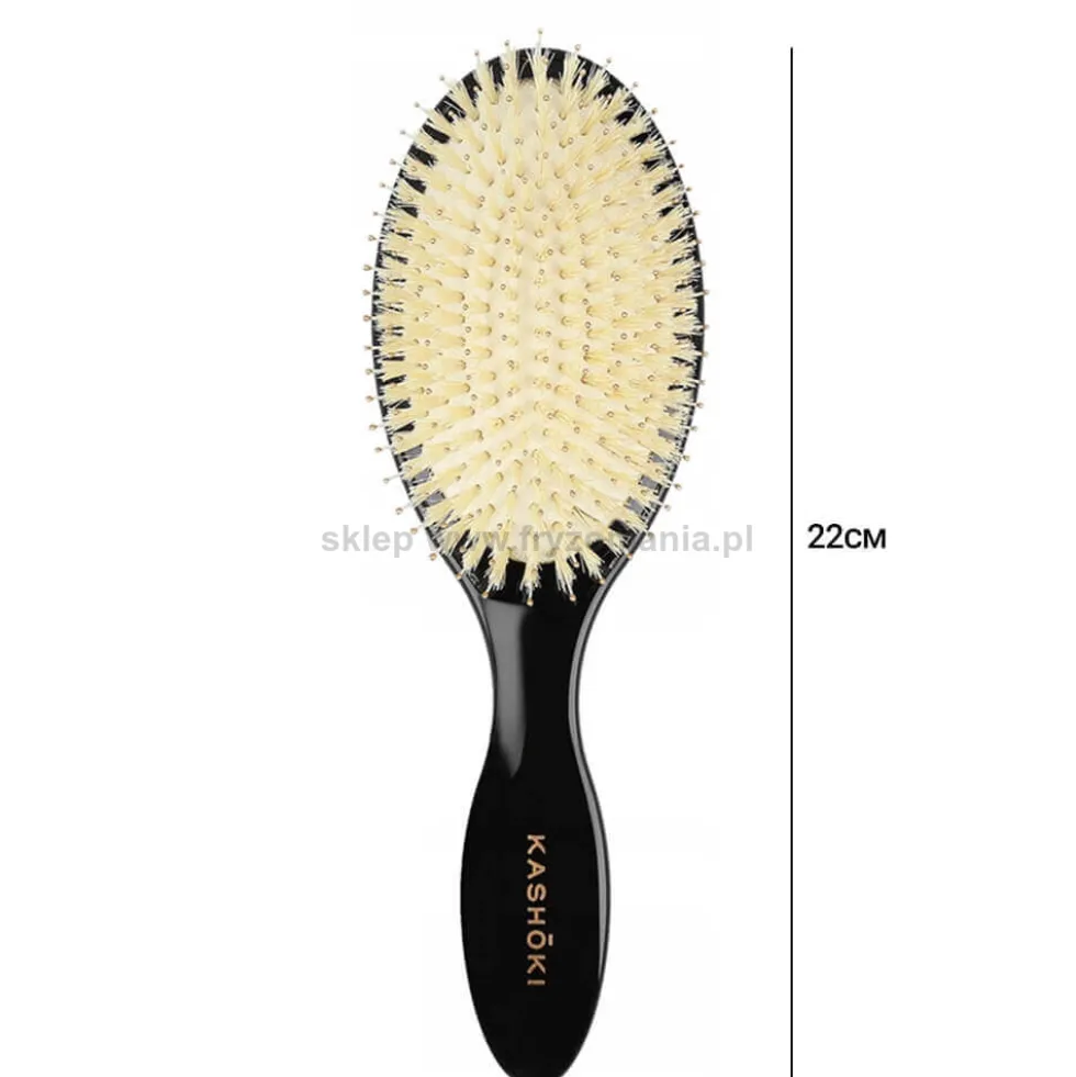 Kashoki Smooth White Detangler Szczotka do rozczesywania włosów, owalna mała i duża