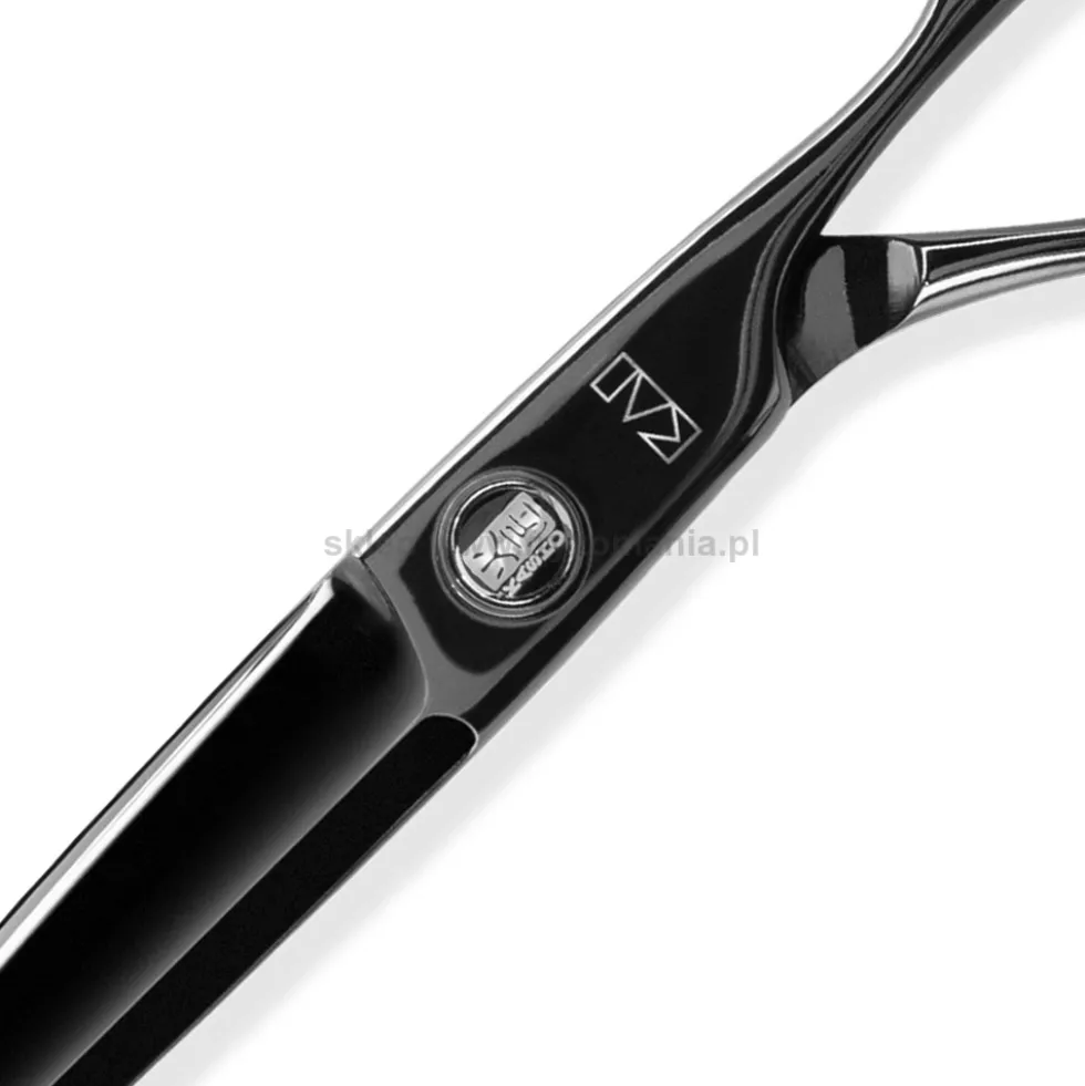 Kasho Sagano Black DLC Nożyczki fryzjerskie offsetowe, rozmiary 5.5", 6", 6.5", 7"