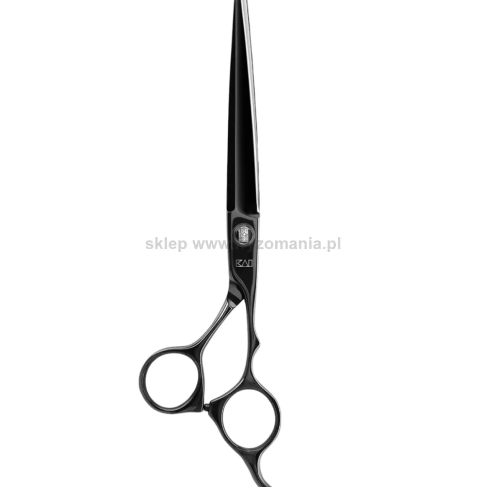 Kasho Sagano Black DLC Nożyczki fryzjerskie offsetowe, rozmiary 5.5", 6", 6.5", 7"
