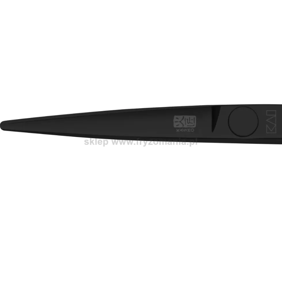 Kasho Silver Black, nożyczki fryzjerskie offsetowe, rozmiary 5.5'', 6'', 6.5''