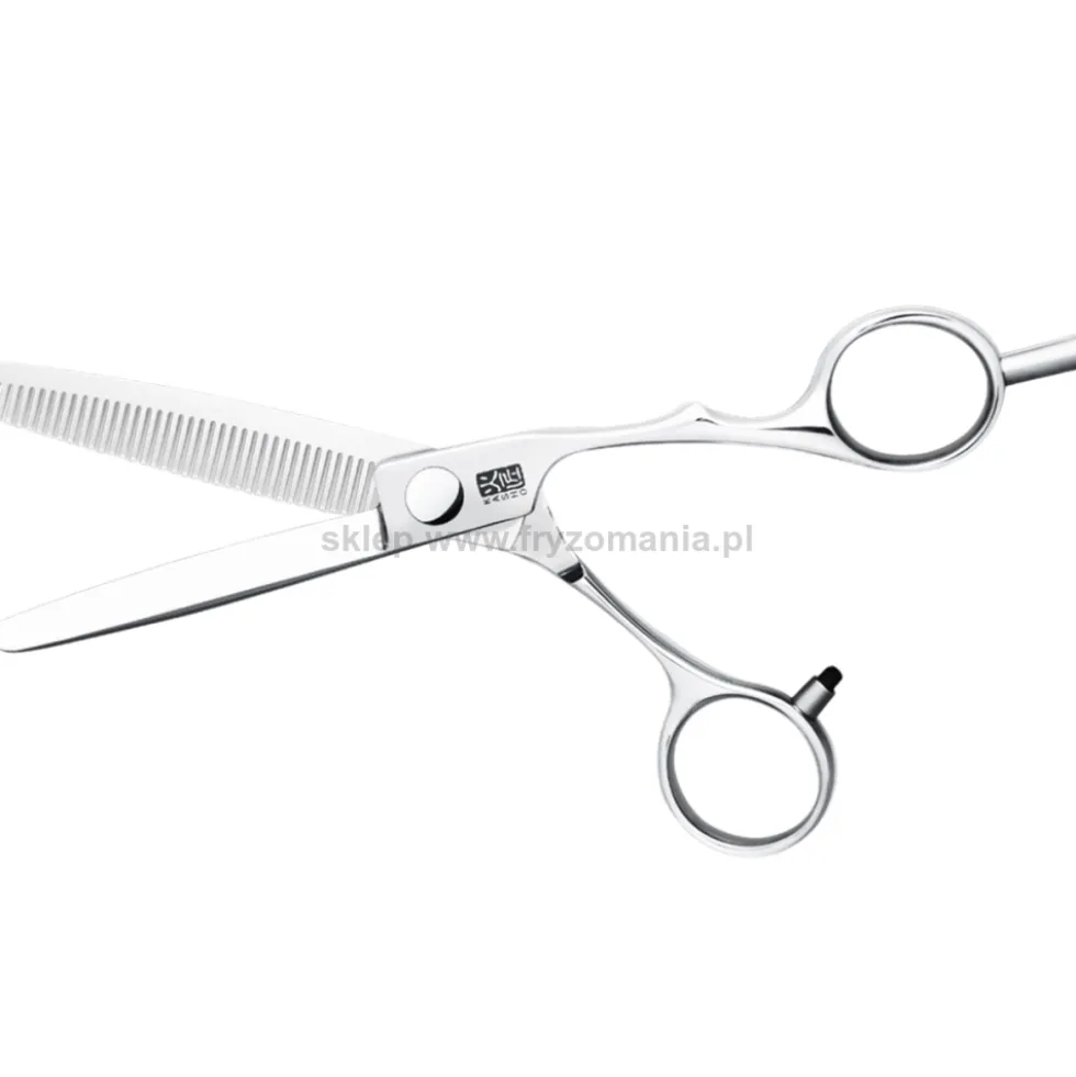 Kasho Silver, degażówki fryzjerskie offsetowe 38 zębów, typ B, rozmiar 6.0''