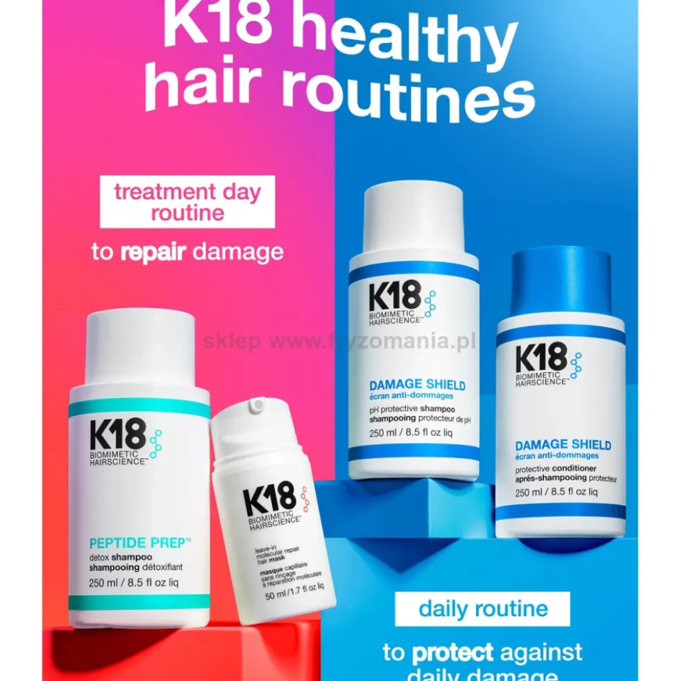 K18 Damege Shield pH Protective ochronny szampon do włosów 930ml