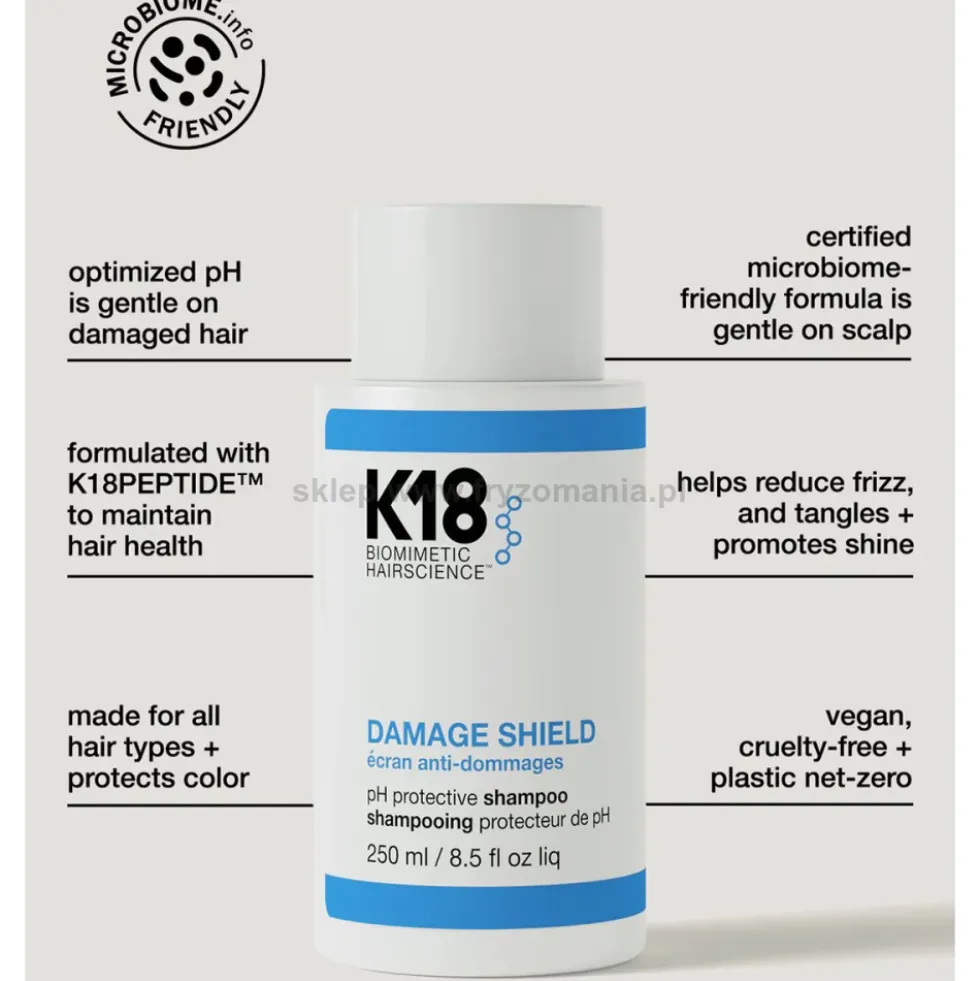 K18 Damege Shield pH Protective ochronny szampon do włosów 930ml