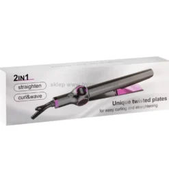 Kessner Curl&Waves 2w1 K-148 Prostownico-lokówka do włosów, ze skrętnymi płytkami