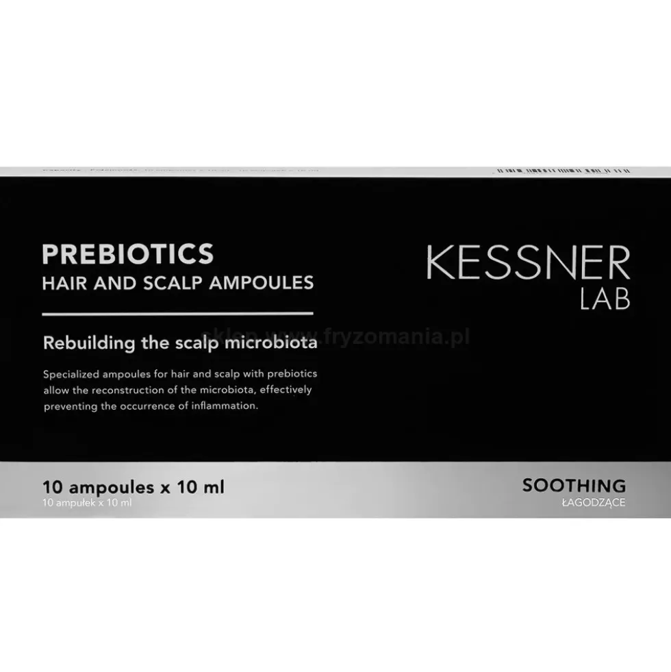 Kessner Lab Prebiotics Ampułki na podrażnioną i suchą skórę głowy 10x10ml
