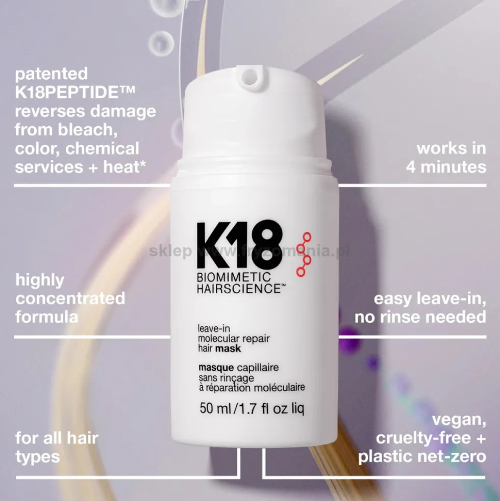 K18 Leave-In Molecular Repair Maska naprawcza do włosów 50ml