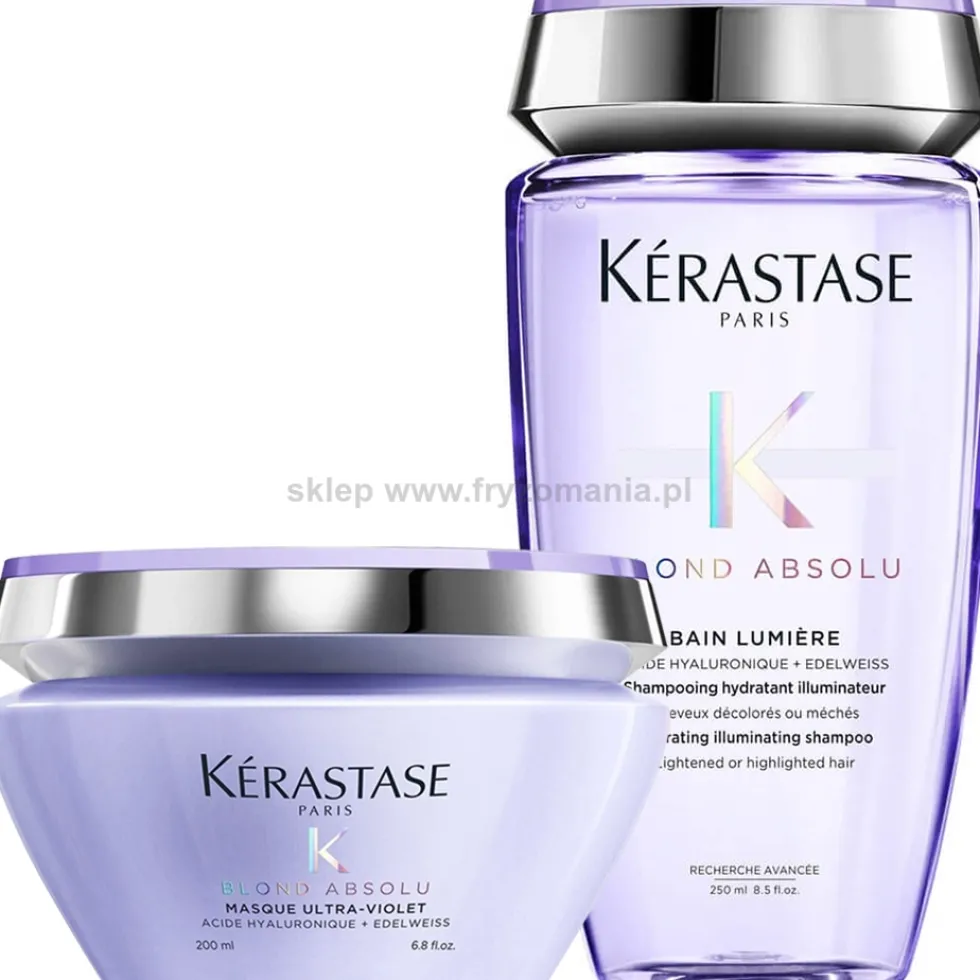 Kérastase Blond Absolu - zestaw rozświetlający do włosów blond szampon 250ml i maska 200ml