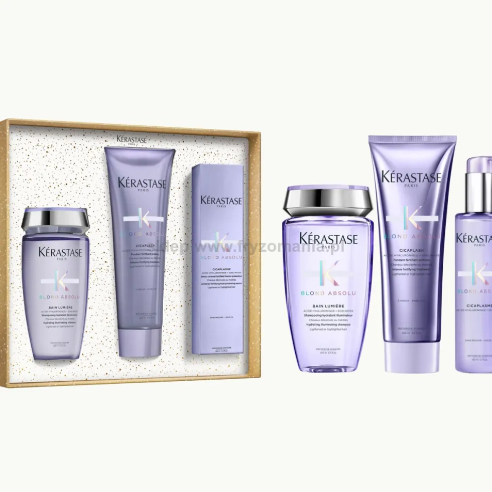 Kérastase Blond Absolu - zestaw świąteczny szampon, odżywka 2x250ml + serum 150ml