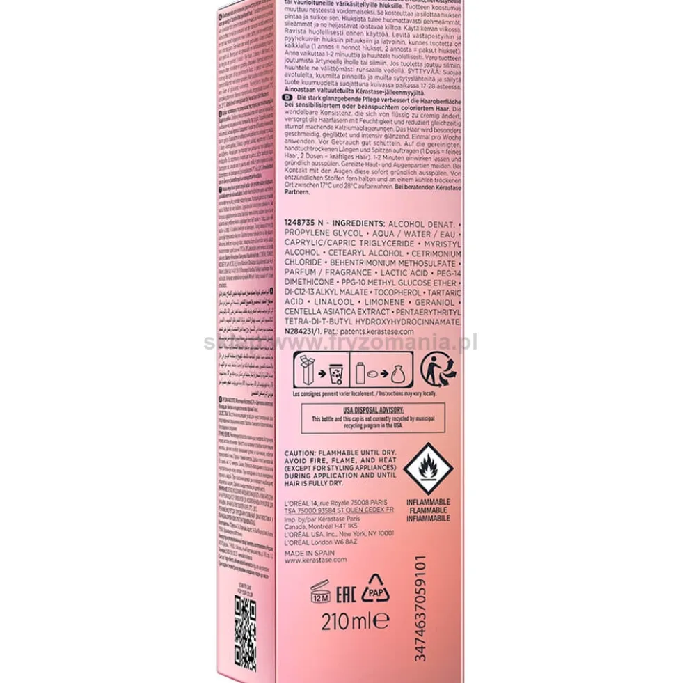 Kérastase Chroma Absolu Gloss Płyn kwasowy nabłyszczający do włosów farbowanych 210ml
