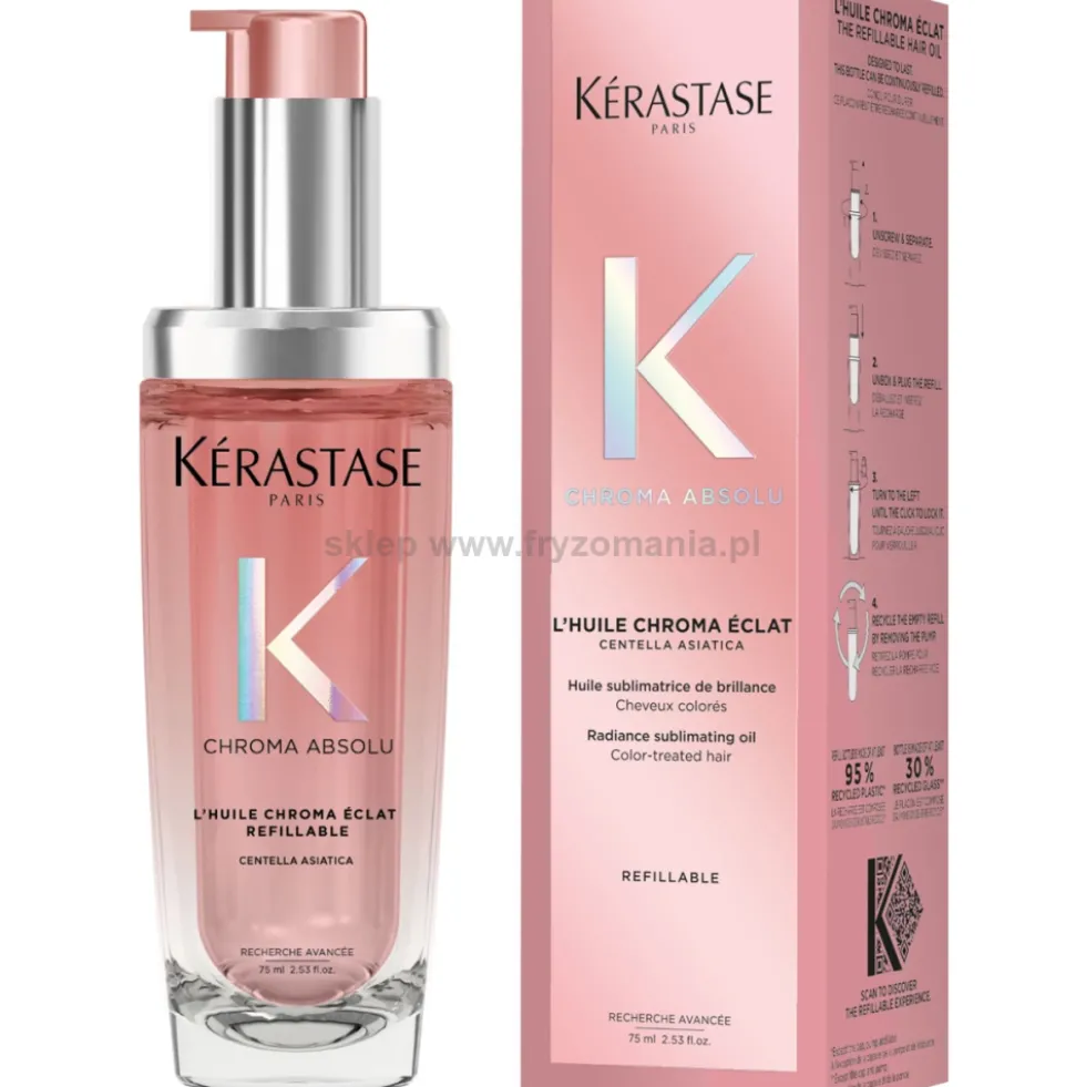 Kérastase Chroma Absolu Refillable Olejek do włosów farbowanych z możliwością uzupełniania 75ml