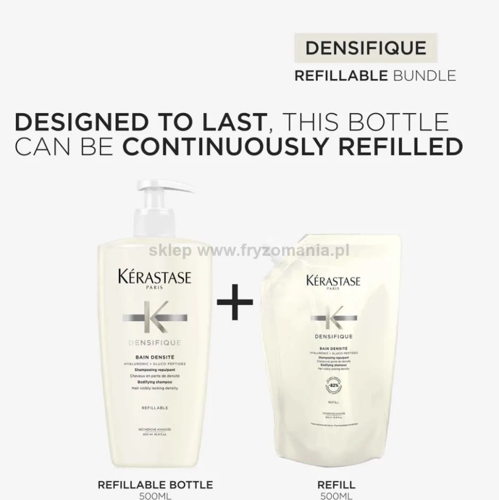 Kérastase Densifique Bain Densite Szampon zwiększający objętość, refill 500ml