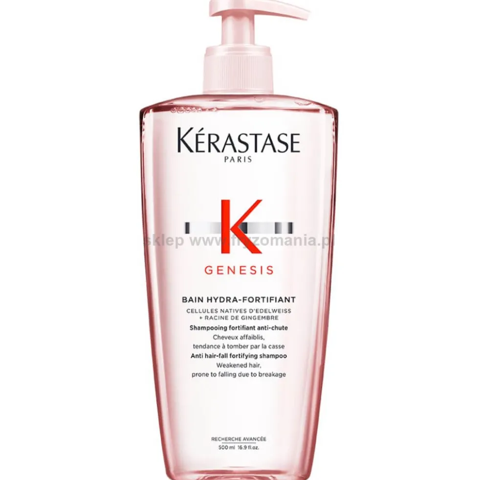 Kérastase Genesis Bain Hydra Fortifiant szampon nawilżający i przeciw utracie gęstości włosów 500ml