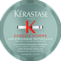 Kérastase Genesis Homme Wosk modelujący włosy dla mężczyzn, matowy 75ml