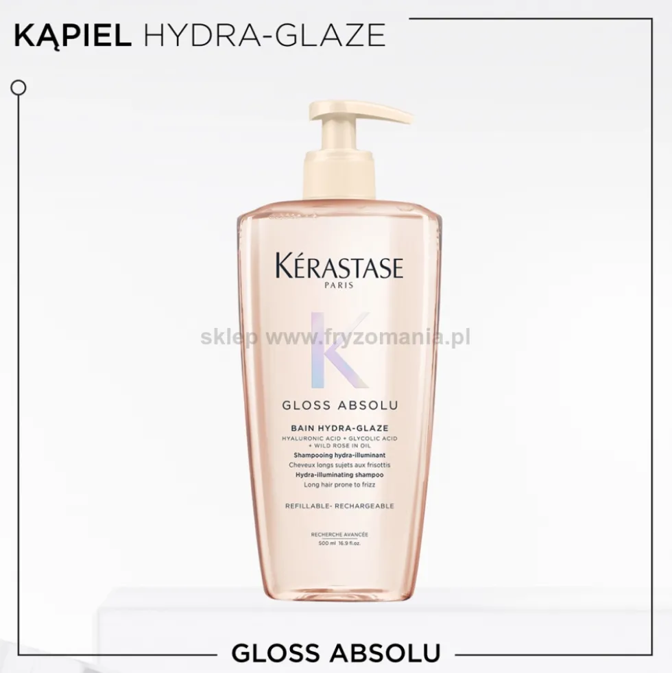 Kérastase Gloss Absolu Hydra-Glaze Szampon nawilżająco-nabłyszczający do włosów 500ml