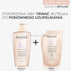 Kérastase Gloss Absolu Hydra-Glaze Szampon nawilżająco-nabłyszczający do włosów (refill) 500ml