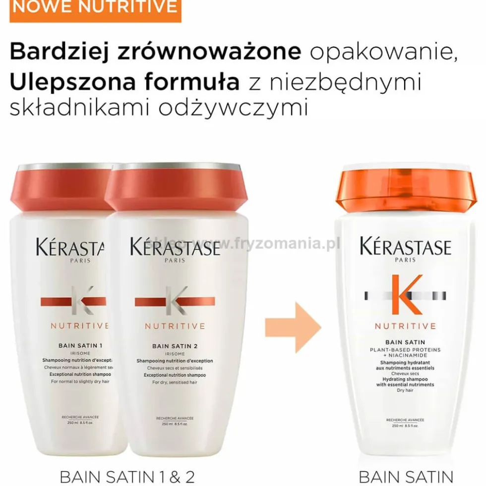 Kérastase Nutritive Bain Satin Szampon nawilżający do włosów suchych, normalnych i cienkich 250ml