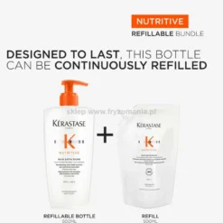 Kérastase Nutritive Bain Satin Riche Szampon nawilżający do włosów bardzo suchych, refill 500ml
