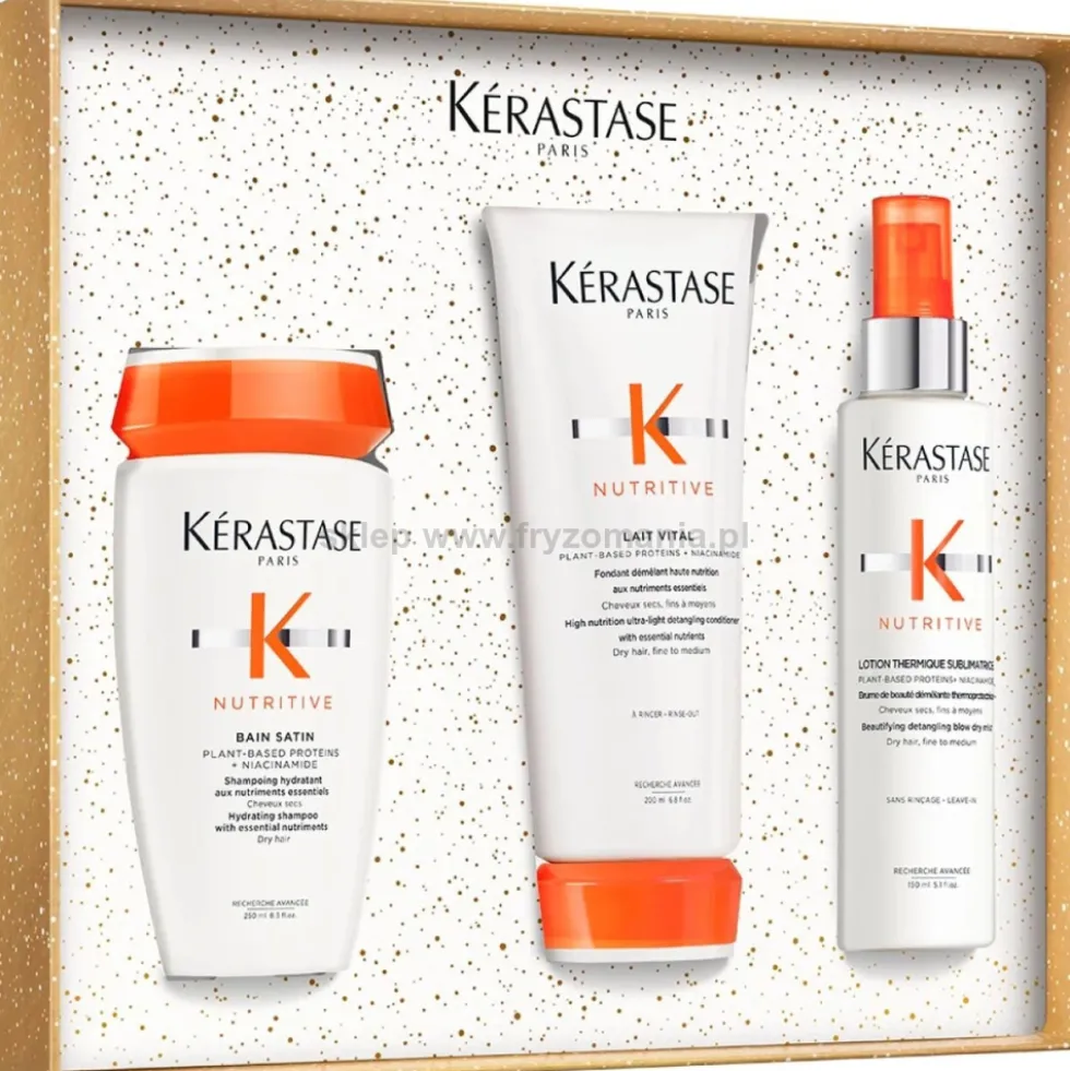 Kérastase Nutritive - zestaw świąteczny szampon 250ml, odżywka 200ml i mgiełka 150ml