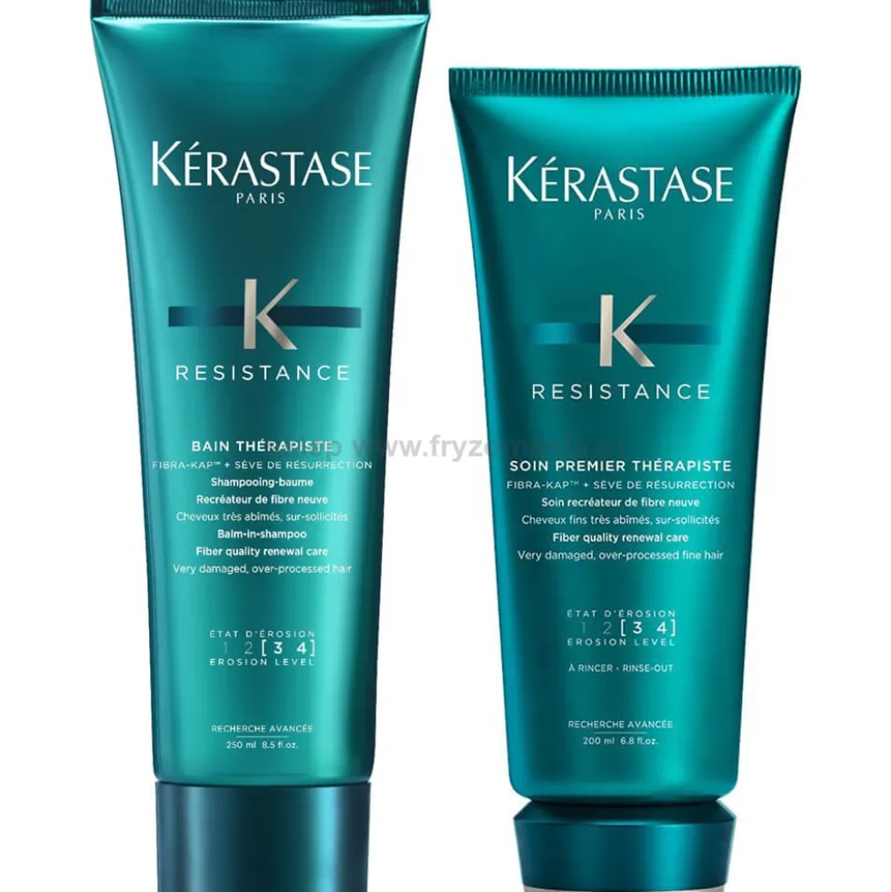 Kérastase Resistance Therapiste - zestaw pielęgnacyjny do włosów zniszczonych szampon 250ml i odżywka 200ml