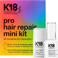 K18 Repair Mini Kit - zestaw naprawczy do włosów maska 15ml i spray 30ml