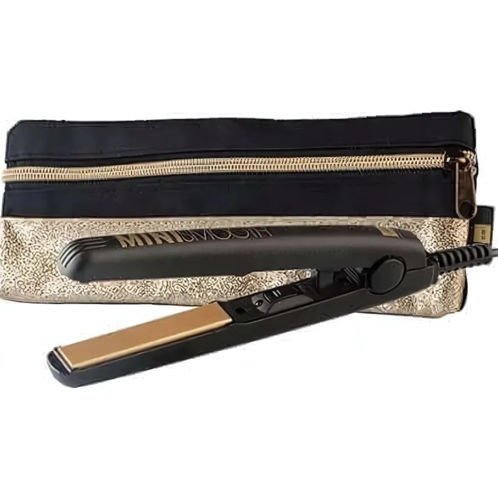 Labor Pro Mini Smooth Gold Prostownica podróżna do włosów, z kosmetyczką