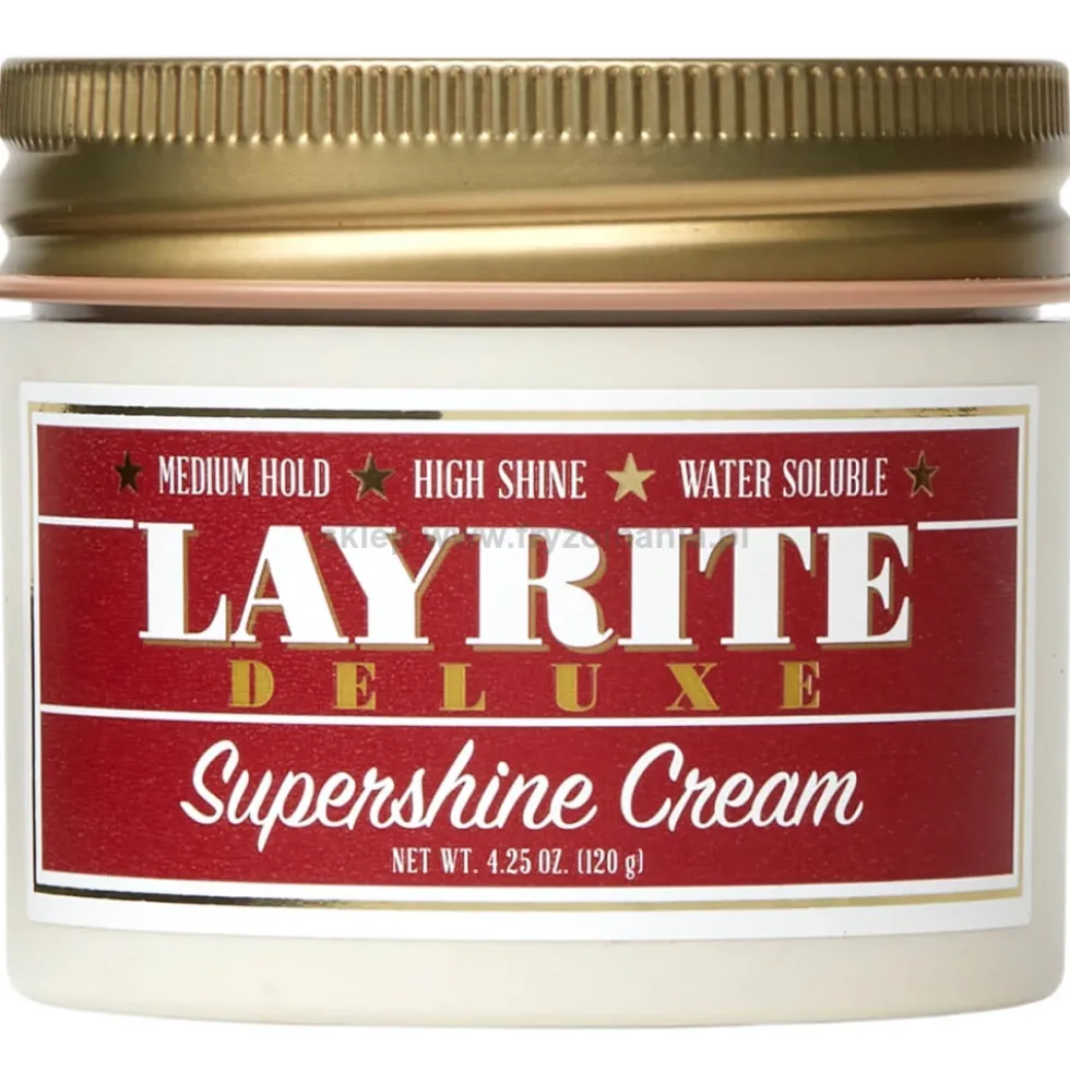 Layrite Supershine Pomada do włosów o średni utrwaleniu, mocno nabłyszczająca 120g