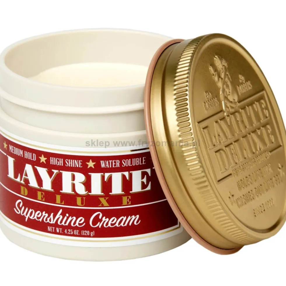 Layrite Supershine Pomada do włosów o średni utrwaleniu, mocno nabłyszczająca 120g