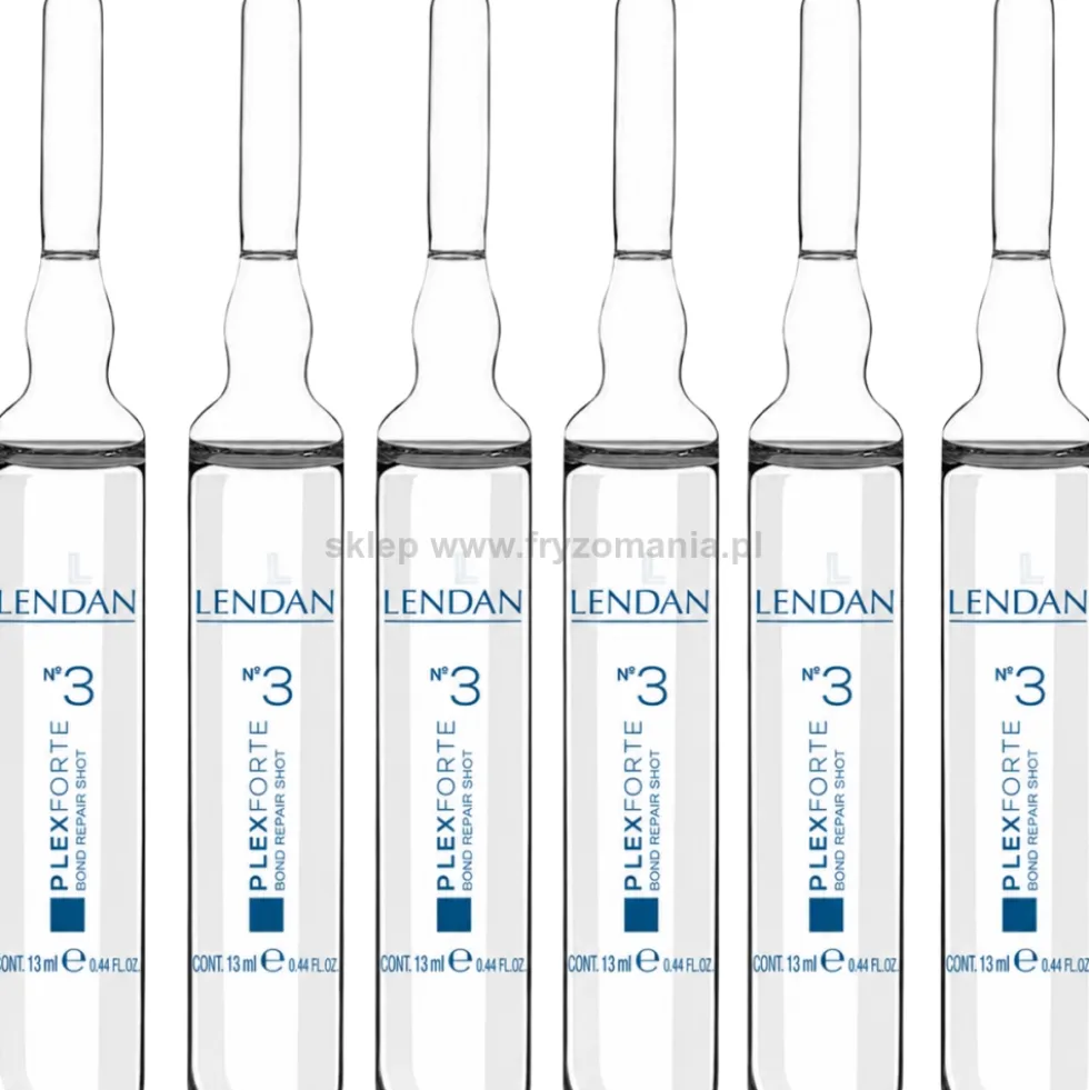 Lendan PlexForte 2/3/4/5 - zestaw do włosów zniszczonych szampon, odżywka 2x300ml, kuracja 15ml i ampułki + Prostownica za 49zł!